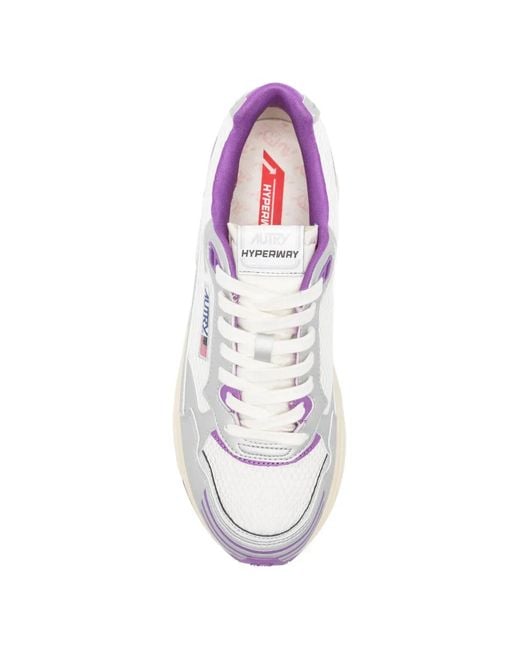 Autry White Hyperway Action Sneakers for men