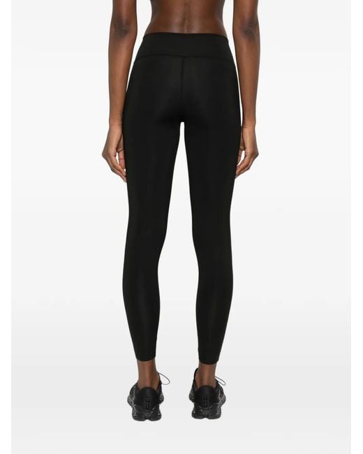 Autry Black Logo-Print Leggings