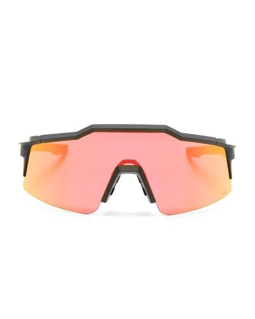 100% Eyewear Pink Speedcraft Oversize-Frame Sunglasses for men