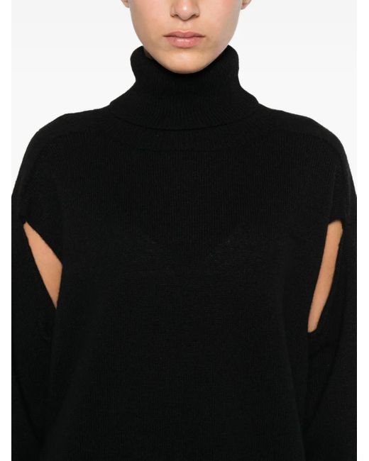 Jersey con cuello alto FEDERICA TOSI de color Black