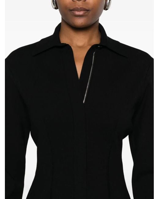 Sportmax Black Button-Up Cardigan