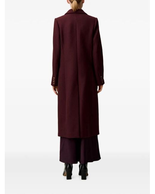 Claudie Pierlot Purple Single-Breasted Coat