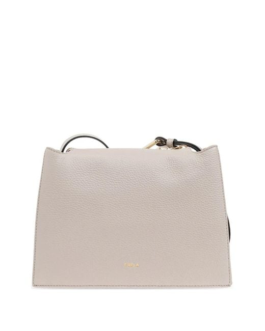Furla Natural Flap-Detail Shoulder Bag