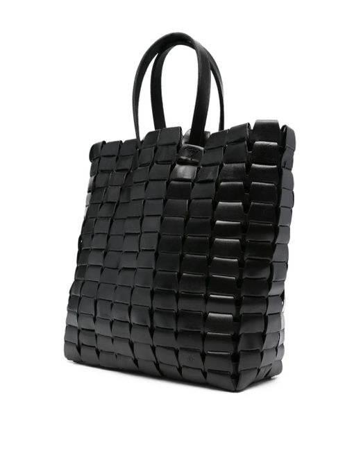 Dragon Diffusion Leather Woven Tote Bag in Black | Lyst