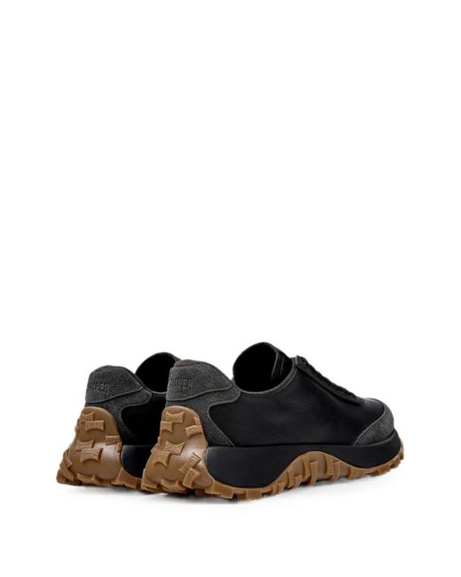 Camper Black Drift Trail Leather Sneakers
