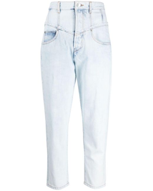 Isabel Marant Blue Oliviani High-rise Skinny-leg Jeans