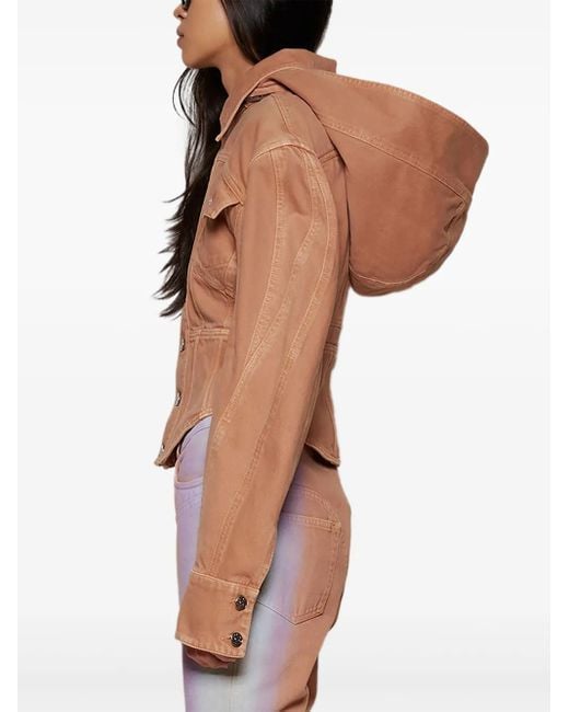 Mugler Natural Corseted Denim Jacket