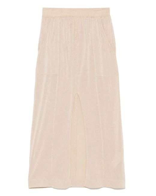 Akep Natural Maxirock Mit Lurex-Detail