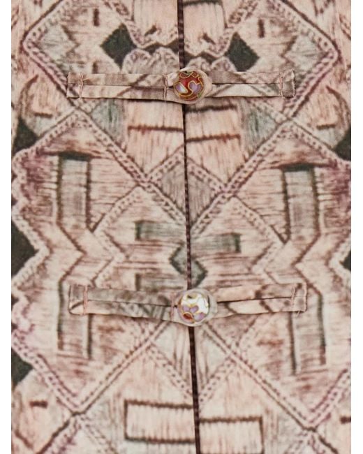 Hui Milano White Valerio Printed Jacket