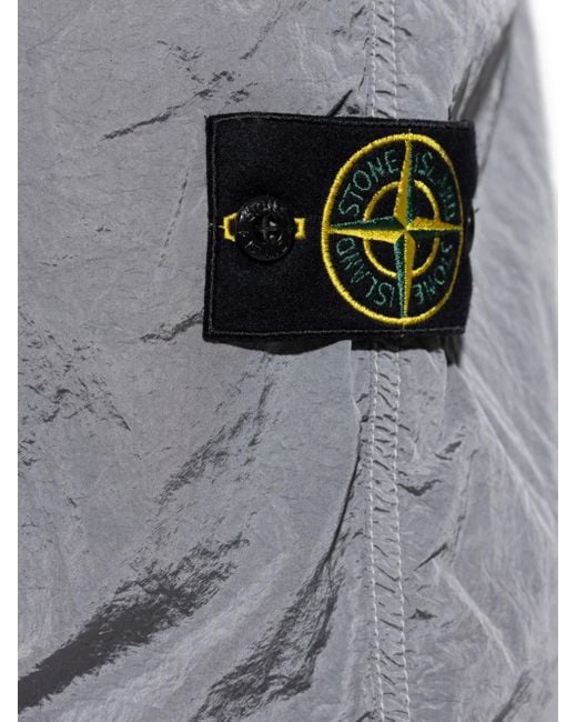 Stone Island Gray Regular Fit Joggers Nylon Metal for men