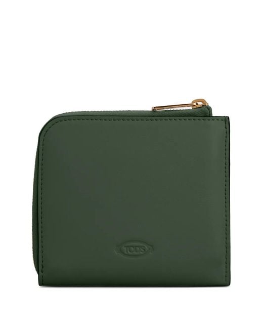 Tod's Green Zip Wallet