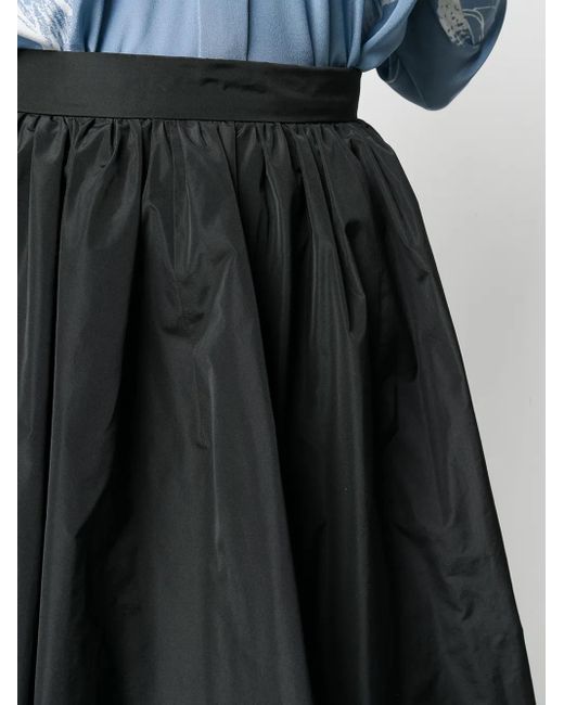 Patou Black Generous Mini Skirt