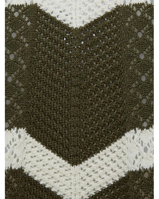 Pull À Chevron Crops LaDoubleJ en coloris Green