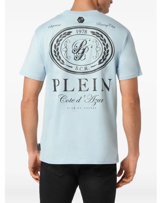 Philipp Plein Blue Club The Course T-Shirt for men