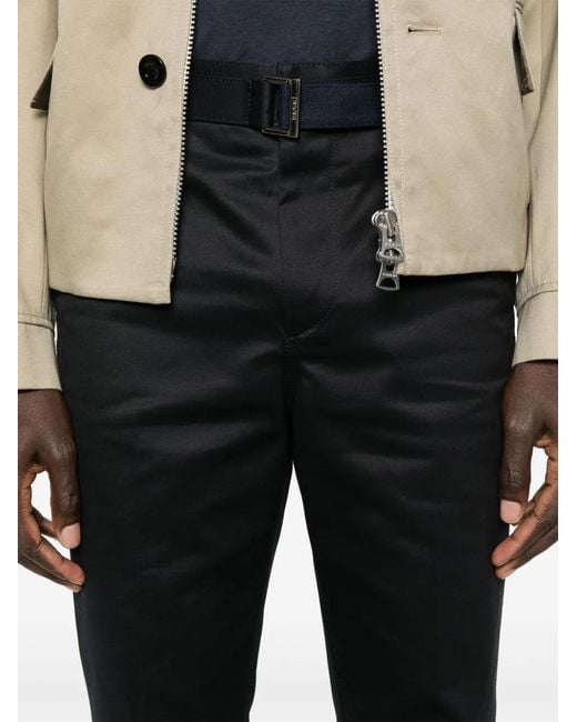 Sacai Black Bonding Trousers for men
