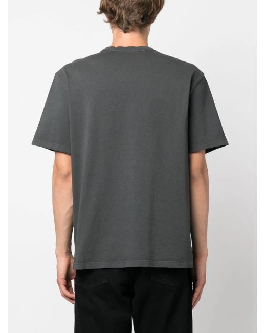Each x Other Black Logo-Embroidered Cotton T-Shirt for men
