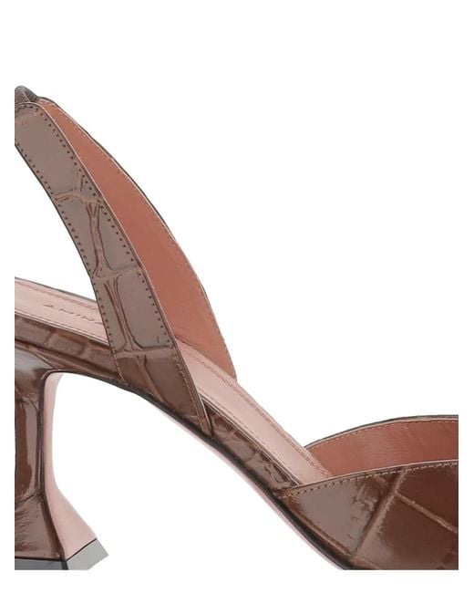 AMINA MUADDI Brown Holli Sling Pumps