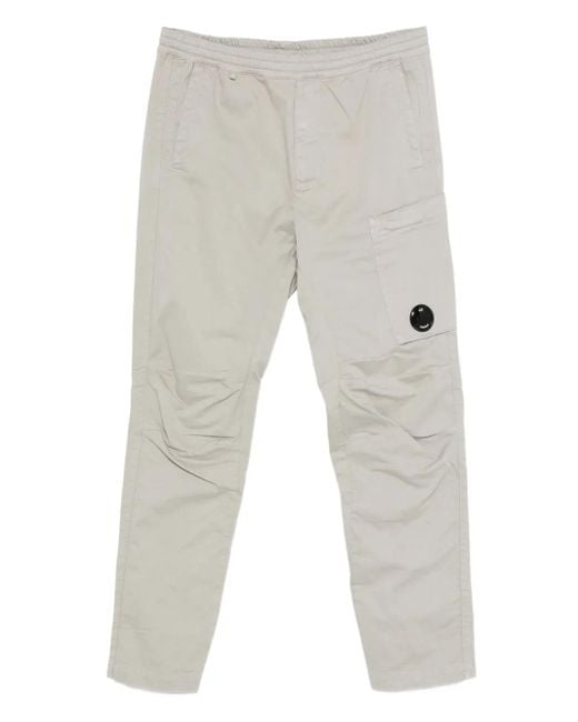 C P Company Gray Pocket Trousers for men