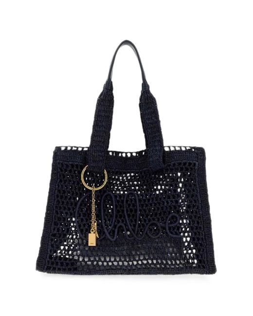 Chloé Blue Summer Banana Tote Bag