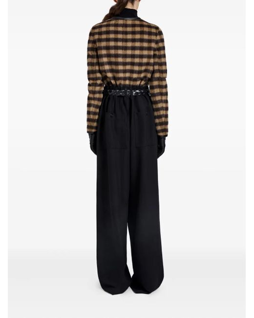 Proenza Schouler Black Checked Cropped Jacket