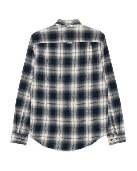 Superdry Blue Checked Shirt for men