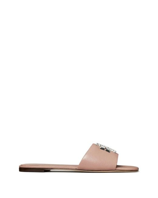 Tory Burch Pink Eleanor Slides