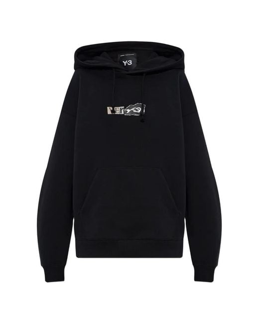 Y-3 Grafische Hoodie in het Black