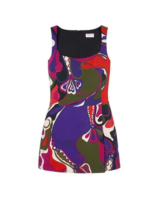 Emilio Pucci Red Cady Dress