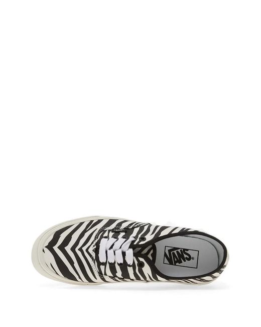 Vans White Zebra-Print Sneakers