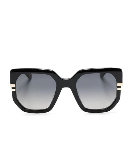 Chloé Black Oversize-Frame Sunglasses