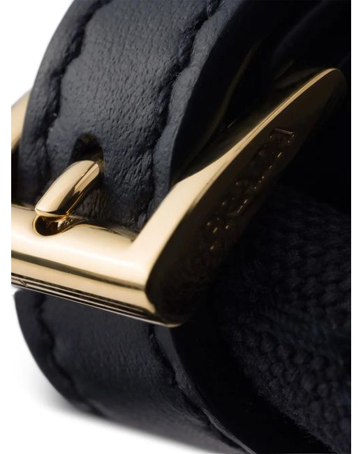 Prada Blue Petit Sac En Toile Jardini En Re-Coton