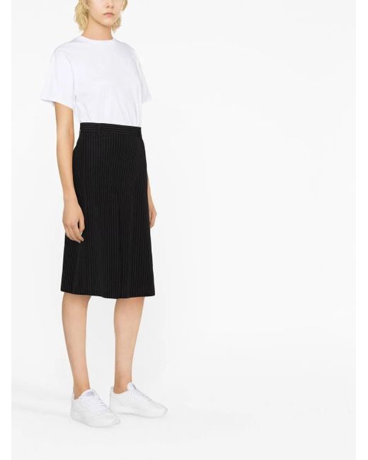 Maison Margiela White Cotton Crew-Neck Logo Tee