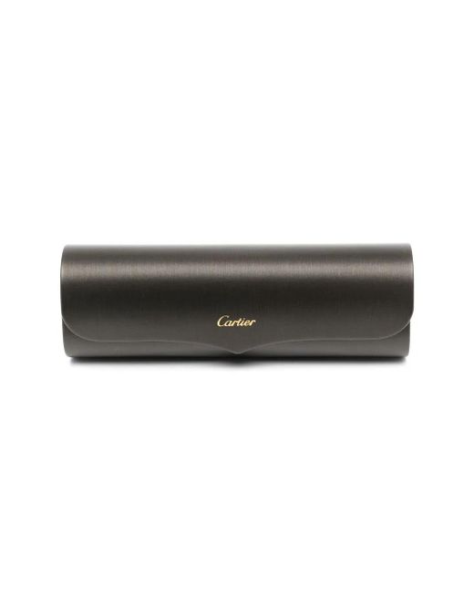 Cartier Metallic Tinted Pilot-Frame Sunglasses for men