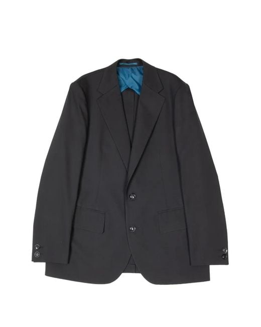 Kolor Black Button Blazer for men