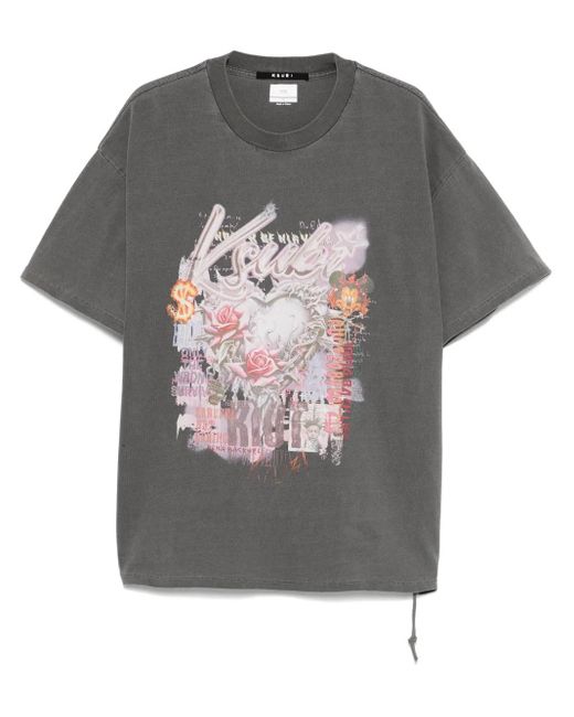 メンズ Ksubi Sketch Ekcess Tシャツ Gray