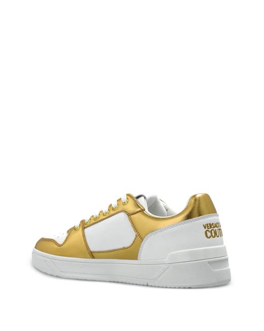 Versace Jeans Couture Metallic-Panel Sneakers for men