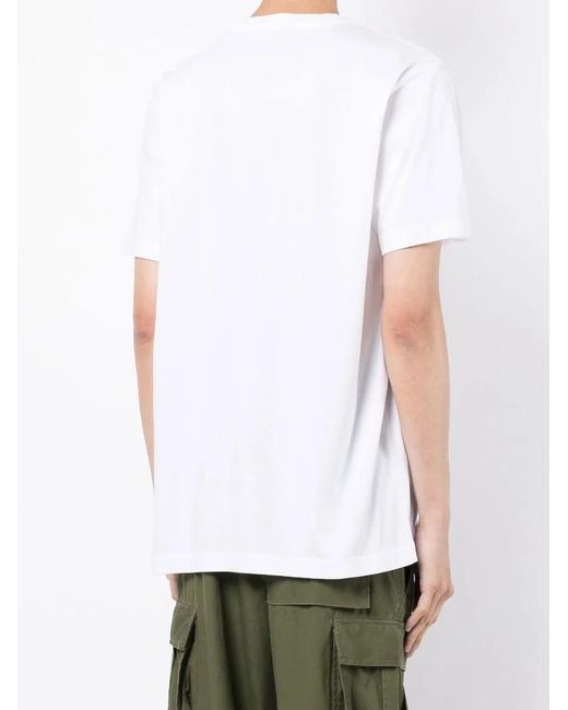 Maharishi White Airborne Mike Force Crewneck T-Shirt for men