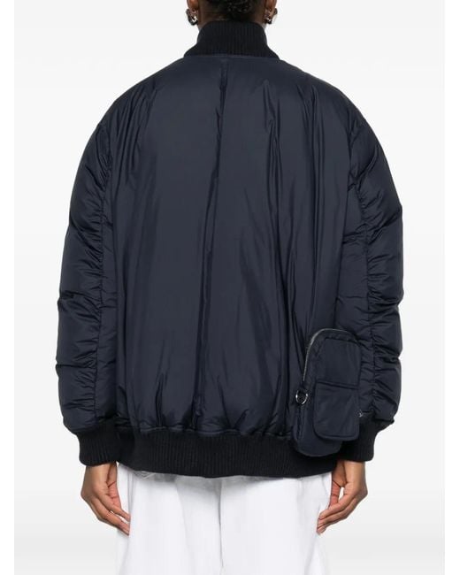Circus Hotel Blue Padded Bomber Jacket