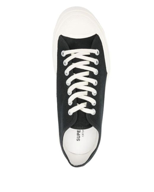 Superga Black Canvas Sneakers