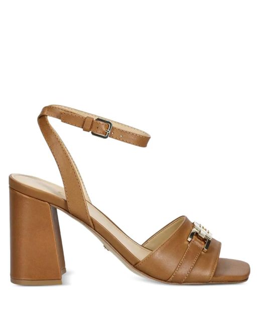 Guess Metallic 85Mm Grato Block-Heel Ankle-Strap Sandals