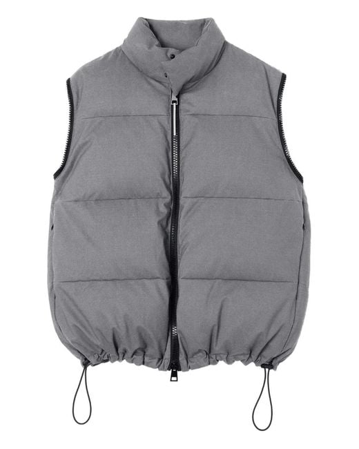 Sunnei Gray Puffy Bomber Jacket