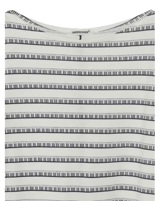 Top Con Panel Drapeado Undercover de color Gray