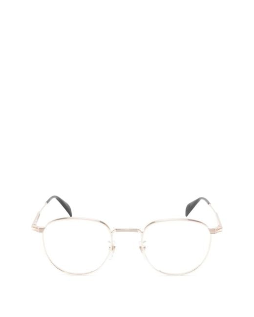 David Beckham Natural Geometric-Frame Glasses