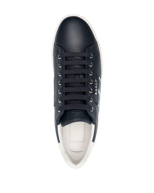 Bally Blue Low-top Leather Trainers for men