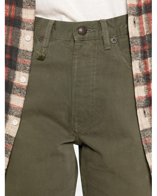 R13 Green Five-Pocket Jeans