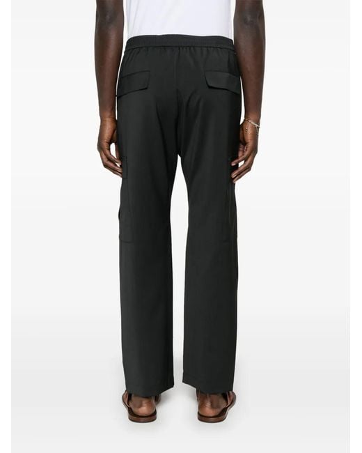 Barena Gray Virgin-Wool Track Trousers for men