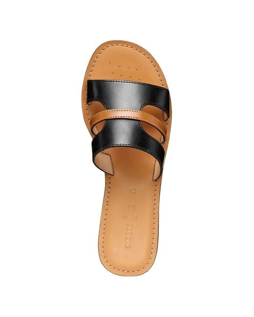 Geox Brown Maddalusia C Multi-Strap Flip-Flops