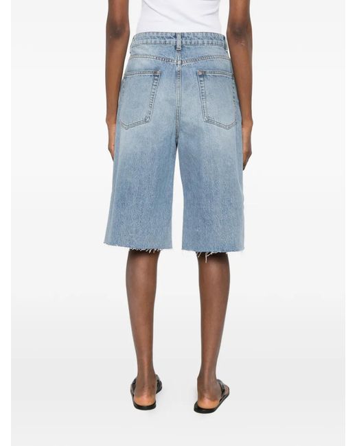 Rohe Blue Short À Passants De Ceinture