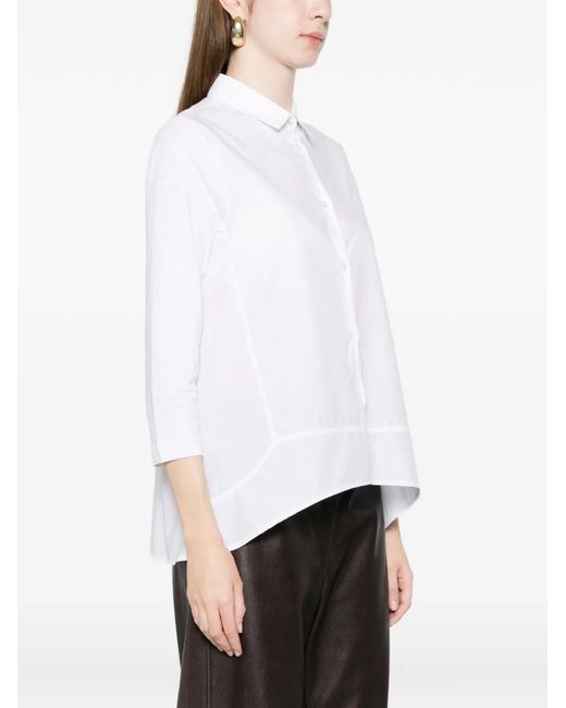 Whyci White Button-Up Shirt