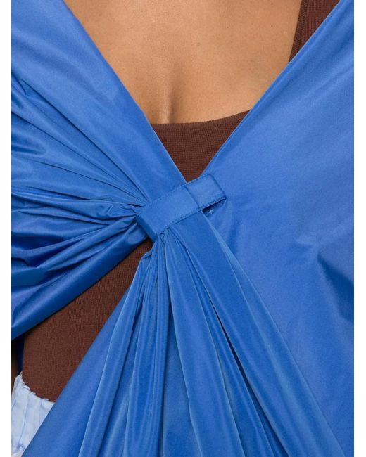 P.A.R.O.S.H. Blue Taffeta Jacket